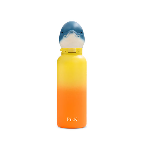 PIEK Dolphin Water Bottle, 650ml, Sunset Gradient, Front View