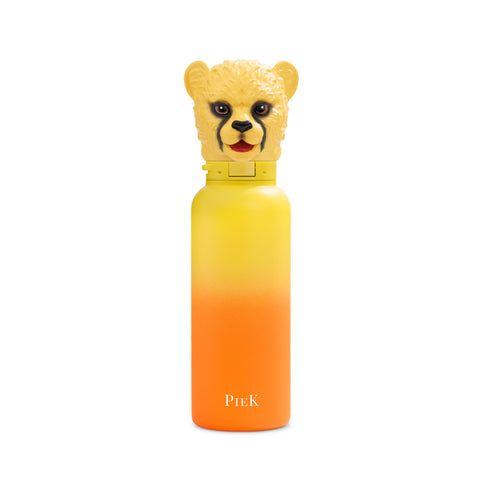 PIEK Cheetah Water Bottle, 650ml, Sunset Gradient, Front View