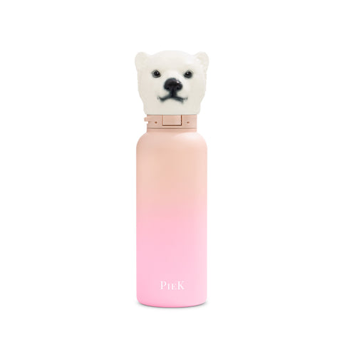 PIEK Polar Bear Water Bottle, 650ml, Paradise Gradient, Front View