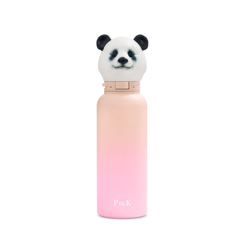 PIEK Panda Water Bottle, 650ml, Paradise Gradient, Front View