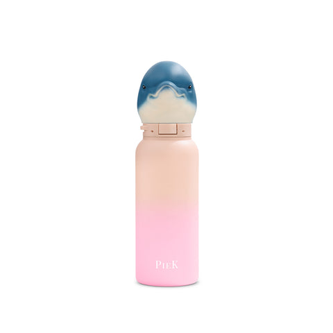 PIEK Dolphin Water Bottle, 450ml, Paradise Gradient, Front View