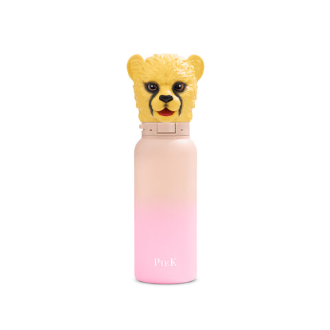 PIEK Cheetah Water Bottle, 450ml, Paradise Gradient, Front View