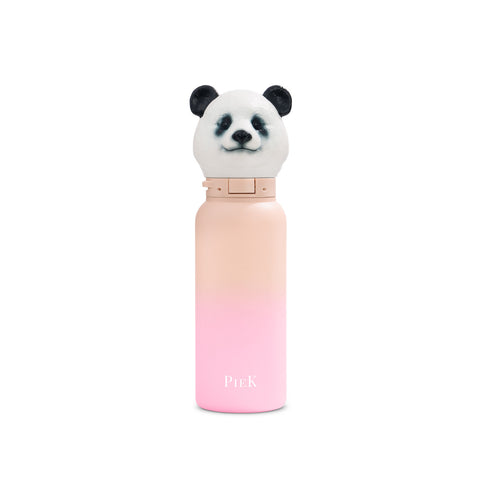 PIEK Panda Water Bottle, 450ml, Paradise Gradient, Front View