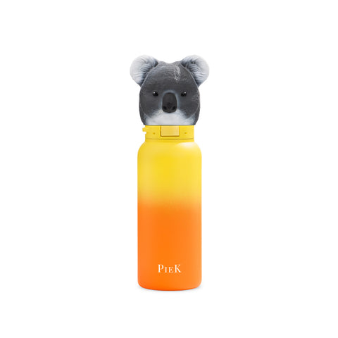 PIEK Koala Water Bottle, 450ml, Sunset Gradient, Front View